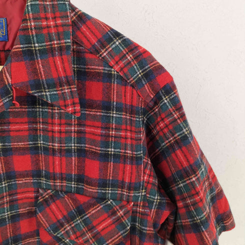 ペンドルトン PENDLETON 70s タータンチェック ウールボートシャツ メンズ L