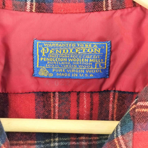 ペンドルトン PENDLETON 70s タータンチェック ウールボートシャツ メンズ L