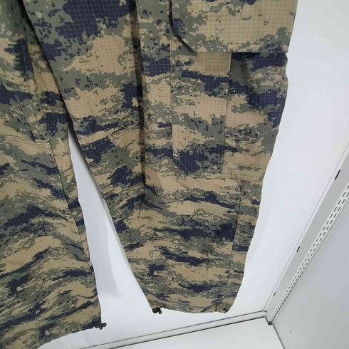 HV.K.K.LIĞI Turkish Armed Forces トルコ軍 AIR FORCE リップストップ 迷彩 NANOカモ ダブルニー カーゴ トラウザー パンツ 裾ドローコード メンズ 56/6