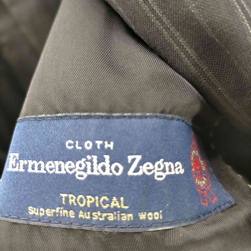 ポールスミスロンドン Paul Smith LONDON MADE IN ITALY コラボ イタリア製 生地 裏地背抜き ストライプ 3B サマー ウール テーラード ジャケット メンズ import:M