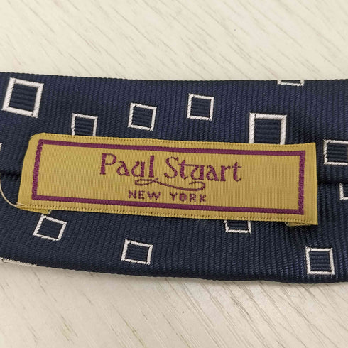 ポールスチュアート Paul Stuart MADE IN ITALY 総柄シルクネクタイ メンズ