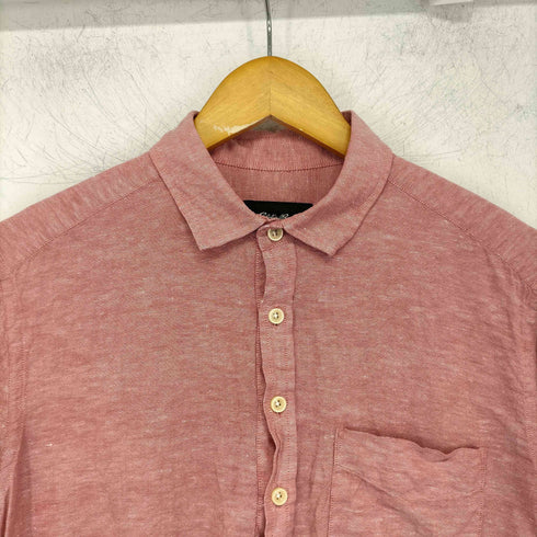 エディーバウアー Eddie Bauer リネン コットン 半袖 プルオーバーシャツ メンズ import:S