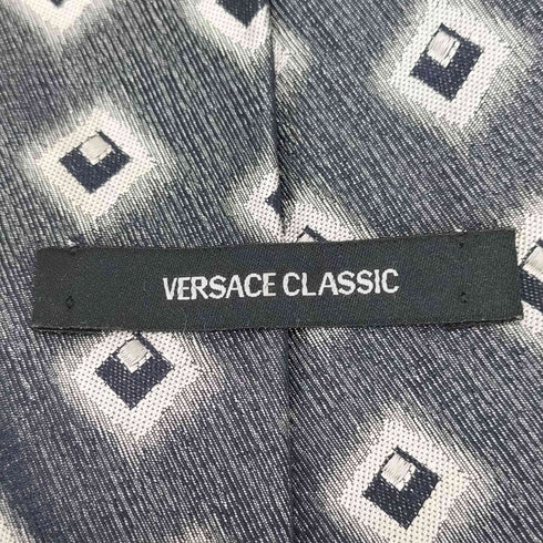 ヴェルサーチクラシック VERSACE CLASSIC MADE IN ITALY 総柄シルクネクタイ メンズ