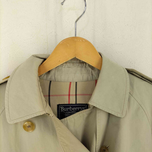 バーバリーズ BURBERRYS 90S イングランド製 裏地チェック トレンチコート レディース