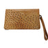 GENUINE LEATHER OSTRICH オーストリッチ レザークラッチバッグ ポーチ レディース