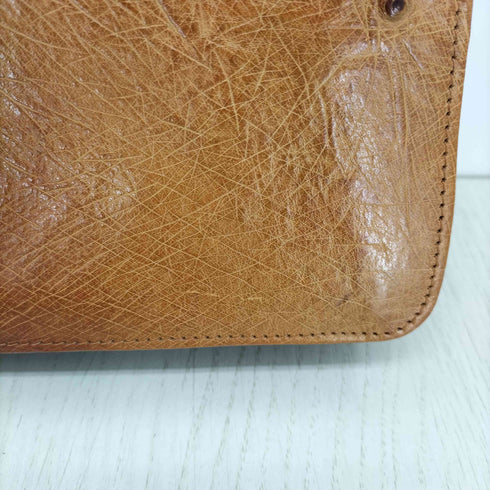 GENUINE LEATHER OSTRICH オーストリッチ レザークラッチバッグ ポーチ レディース