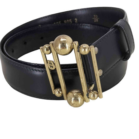 アイグナー AIGNER MADE IN ITALY レザーベルト レディース 70/28