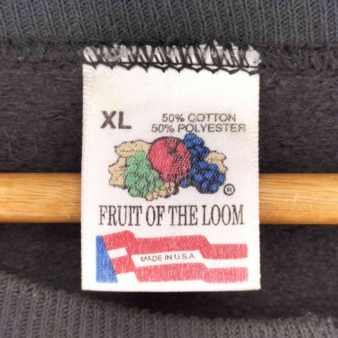 フルーツオブザルーム FRUIT OF THE LOOM 90S USA製フロントプリント スウェット メンズ JPN:XL