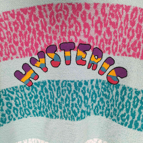 ヒステリックグラマー HYSTERIC GLAMOUR ボーダーレオパード柄 タートルネック ワンピース レディース FREE