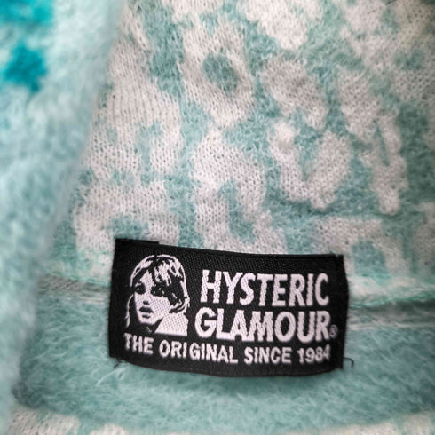 ヒステリックグラマー HYSTERIC GLAMOUR ボーダーレオパード柄 タートルネック ワンピース レディース FREE
