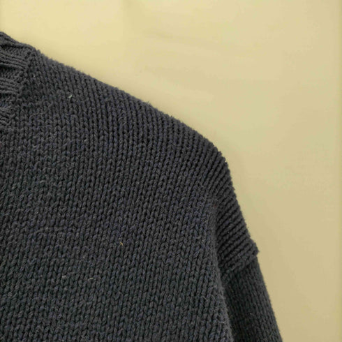 ポロバイラルフローレン Polo by RALPH LAUREN 90S ポニー刺繍 Vネック ローゲージ リブ編み コットン ニット セーター メンズ import:L