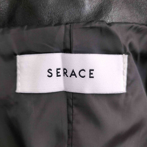 SERACE ルーズシルエットヴィンテージライク合皮ブルゾン メンズ JPN:S