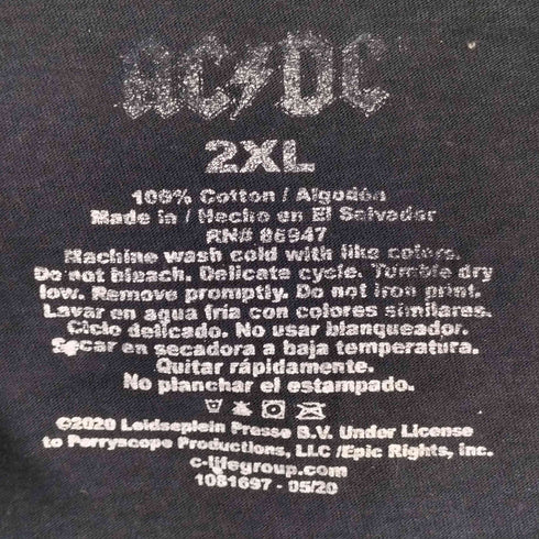 AC/DC S/S バンドTシャツ メンズ JPN:XXL