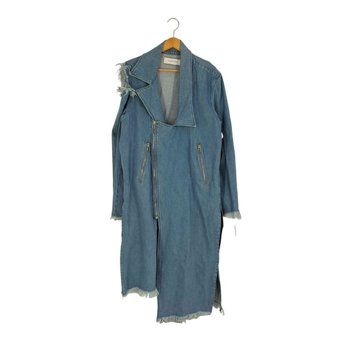 マルケスアルメイダ MARQUES ALMEIDA ダメージ ダブルライダース ロング デニムジャケット レディース import:S