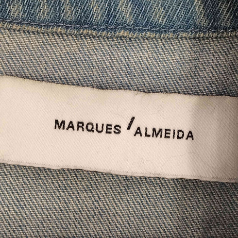 マルケスアルメイダ MARQUES ALMEIDA ダメージ ダブルライダース ロング デニムジャケット レディース import:S