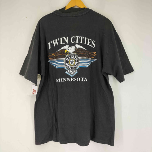 ハーレーダビッドソン HARLEY-DAVIDSON 90S USA製 イーグル 両面プリント S/S Tシャツ メンズ JPN:XL