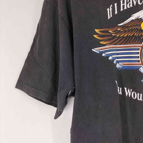 ハーレーダビッドソン HARLEY-DAVIDSON 90S USA製 イーグル 両面プリント S/S Tシャツ メンズ JPN:XL