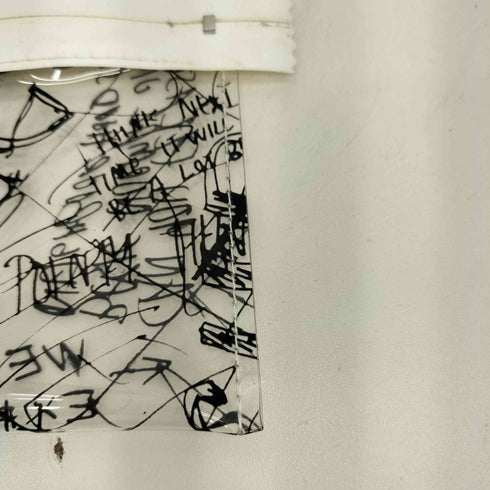 エムエムシックスメゾンマルジェラ MM6 Maison Margiela スクランブル柄 クリアポーチ レディース