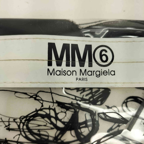 エムエムシックスメゾンマルジェラ MM6 Maison Margiela スクランブル柄 クリアポーチ レディース