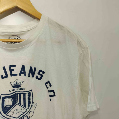 ポロジーンズカンパニーラルフローレン POLO JEANS COMPANY RALPH LAUREN カレッジロゴ プリント S/S Tシャツ メンズ import:L