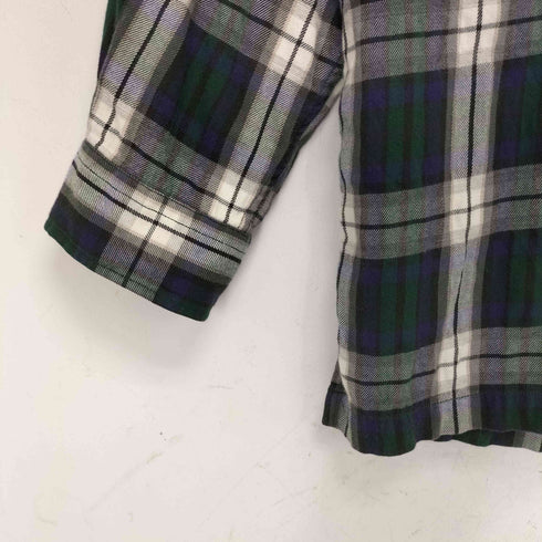ポロスポーツラルフローレン POLO SPORT RALPH LAUREN 90s チェック柄 コットン レーヨン 長袖 オープンカラーシャツ メンズ LL
