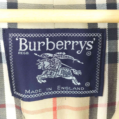 バーバリーズ BURBERRYS 90S イングランド製 裏地ノバチェック ステンカラーコート メンズ