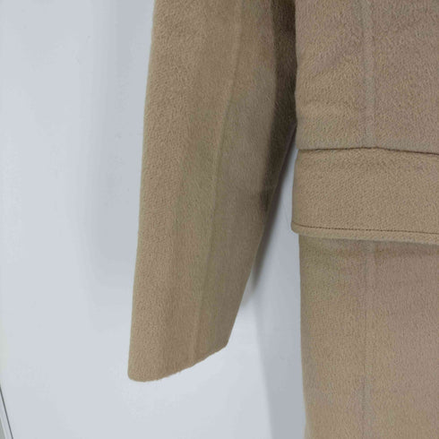 LANCETTI FRANCESCA cashmere angola 比翼ステンカラーコート レディース JPN:40