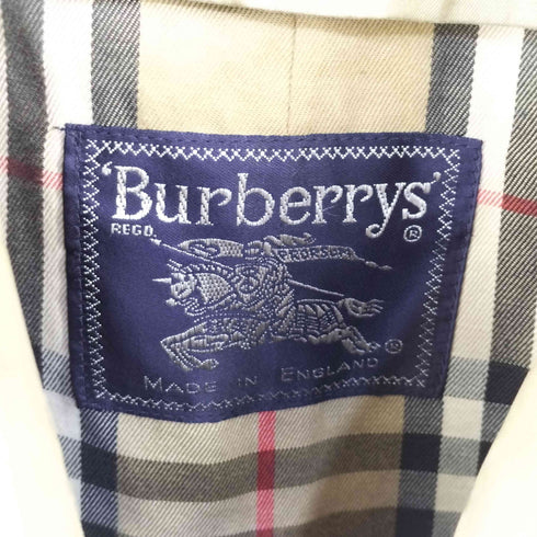 バーバリーズ BURBERRYS 90S 裏地ノバチェック ステンカラーコート メンズ