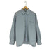 cussil TRストレッチルーズシルエット2wayオープンカラーロングスリーブシャツ メンズ S