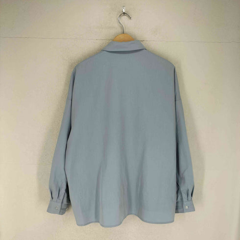 cussil TRストレッチルーズシルエット2wayオープンカラーロングスリーブシャツ メンズ S