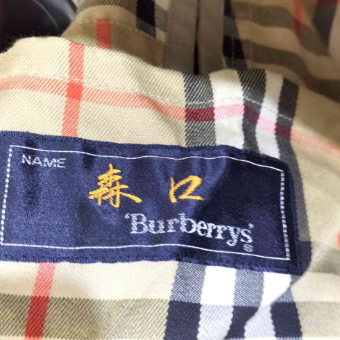 バーバリーズ BURBERRYS 90S 裏地ノバチェック ステンカラーコート メンズ