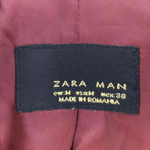 ザラ ZARA ダブルブレスト ロングコート メンズ