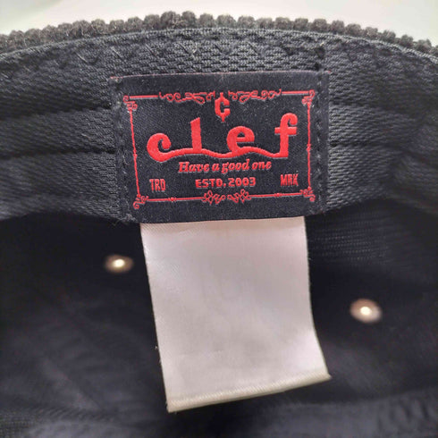 clef CORDUROY B.CAP コーデュロイ B キャップ メンズ