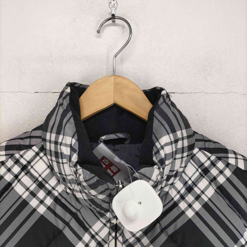 エディーバウアー Eddie Bauer PREMIUM GOOSE DOWN EB700 チェック柄ダウンベスト メンズ M