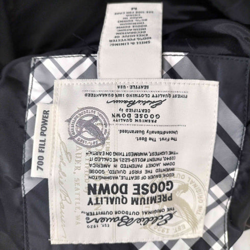 エディーバウアー Eddie Bauer PREMIUM GOOSE DOWN EB700 チェック柄ダウンベスト メンズ M