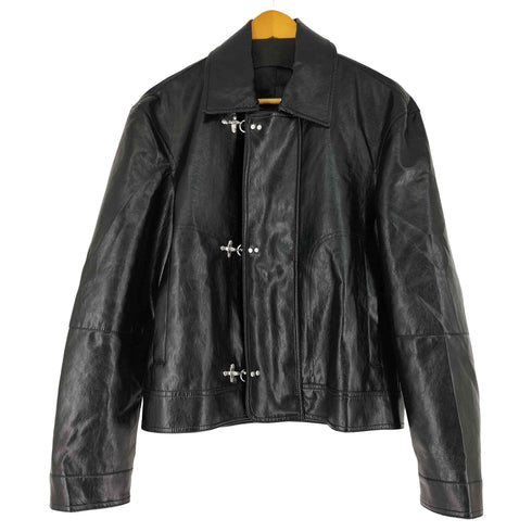 ザラ ZARA トグルボタン付きフェイクレザー ジャケット メンズ import:S