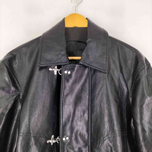 ザラ ZARA トグルボタン付きフェイクレザー ジャケット メンズ import:S