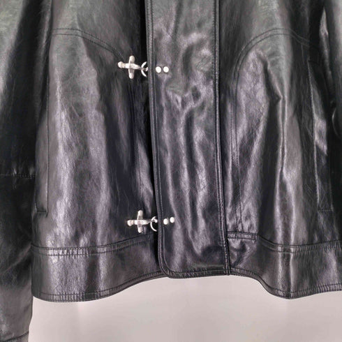 ザラ ZARA トグルボタン付きフェイクレザー ジャケット メンズ import:S