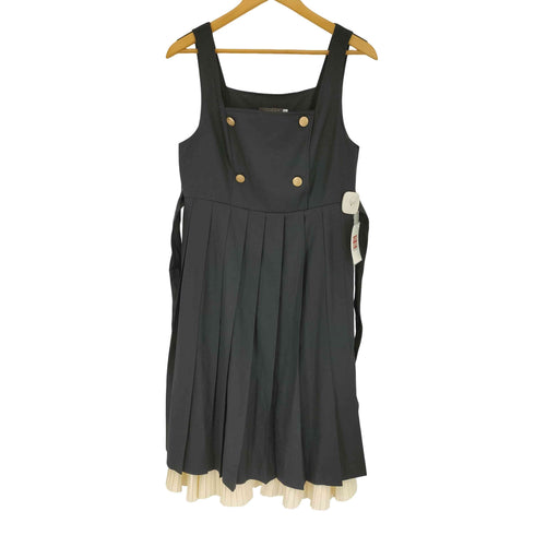 胡桃木 リボン付き ジャンパースカート レディース JPN:XL