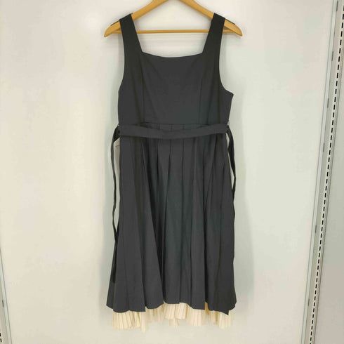 胡桃木 リボン付き ジャンパースカート レディース JPN:XL