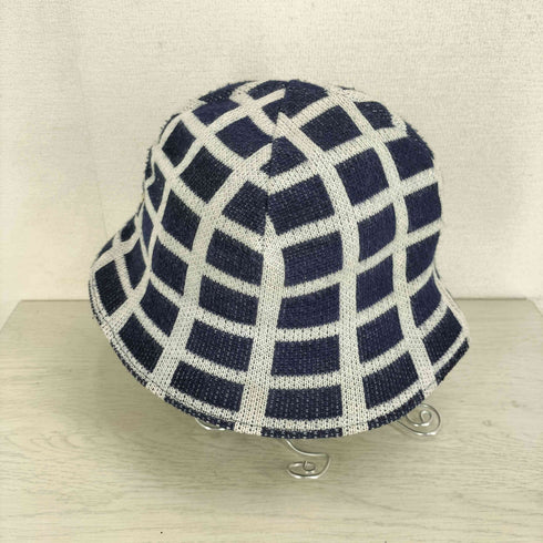 カンゴール KANGOL アクリル100 ロゴ刺繍 チェック バケットハット レディース