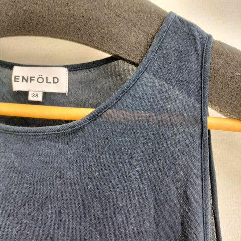 エンフォルド ENFOLD ノースリーブ サマーニットワンピース レディース EUR:38