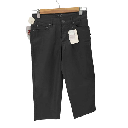 アニエスベー agnes b. コーティング クロップドデニム 半端丈 レディース EUR:36