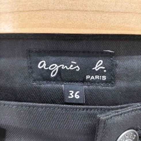 アニエスベー agnes b. コーティング クロップドデニム 半端丈 レディース EUR:36