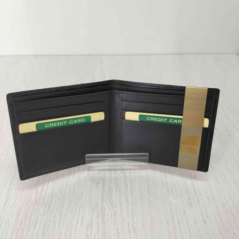 GENUINE OSTRICH 折りたたみ財布 メンズ