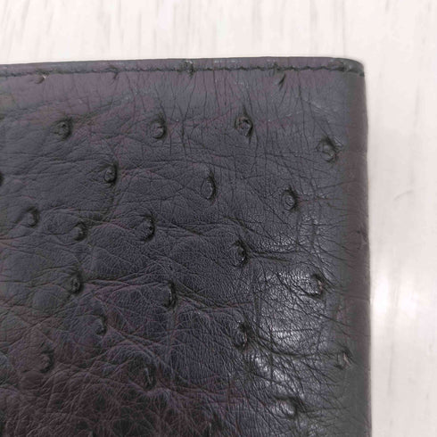 GENUINE OSTRICH 折りたたみ財布 メンズ