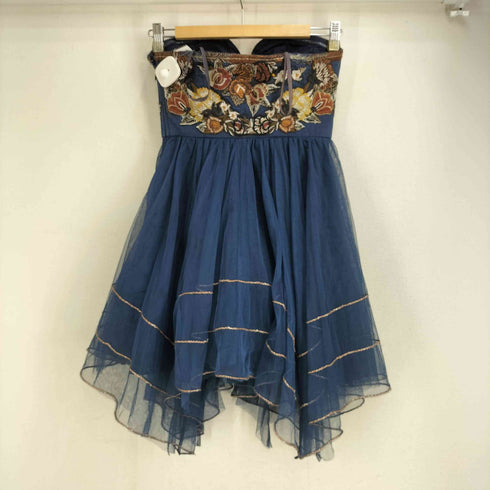 フリーピープル FREE PEOPLE 花刺繍 レース ドレスワンピース レディース