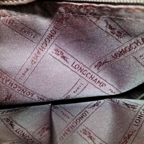 ロンシャン LONGCHAMP レザー ハンドバッグ ポーチ付 レディース