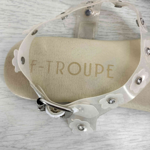 エフトゥループ F-TROUPE PLASTIC GLITTER WHITE SILVER レディース EUR:38