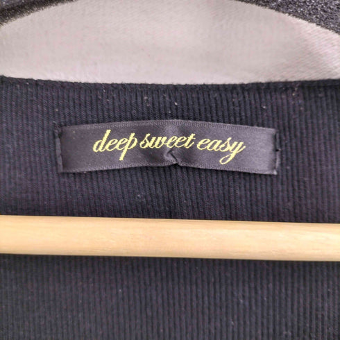deep sweet easy 総柄 Uネック レイヤード チュニックワンピース レディース FREE